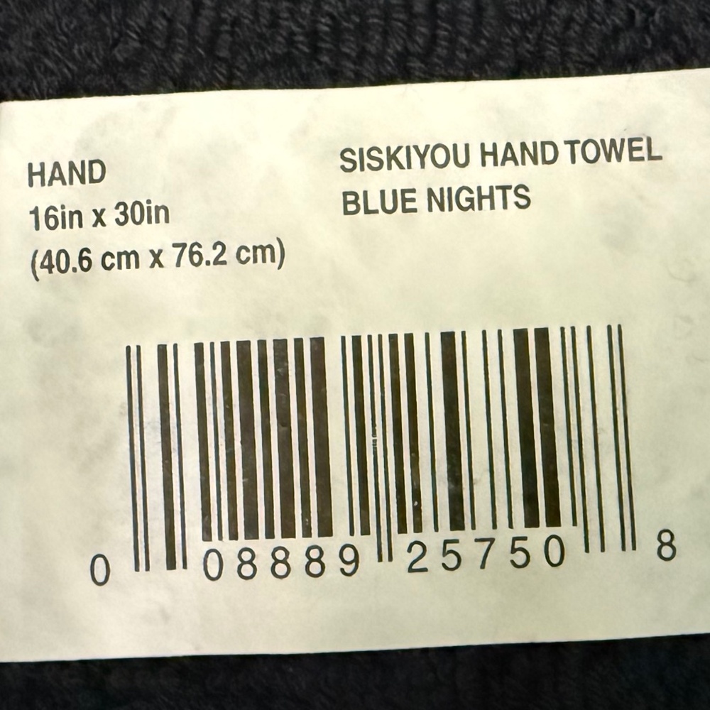 Pendleton 3 Piece Towel Set Navy - Picture 3 of 7